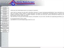 Tablet Screenshot of herbst-bedachungen.de